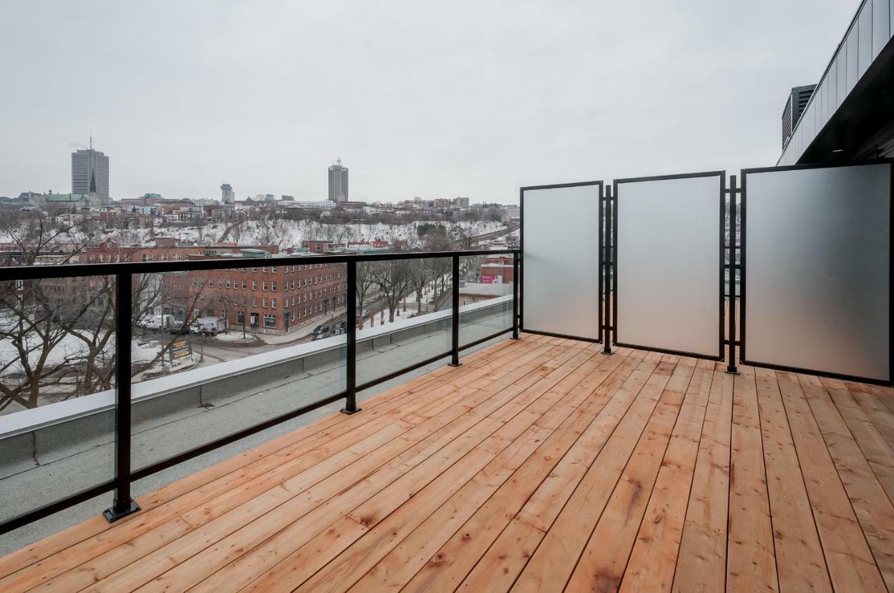 Penthouse On Charest - With Parking And Gym Lägenhet Québec Exteriör bild